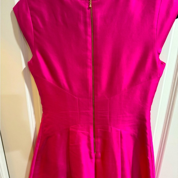 Kate Spade ♠️  Fit and Flare Dress, Hot Pink - Picture 3 of 5